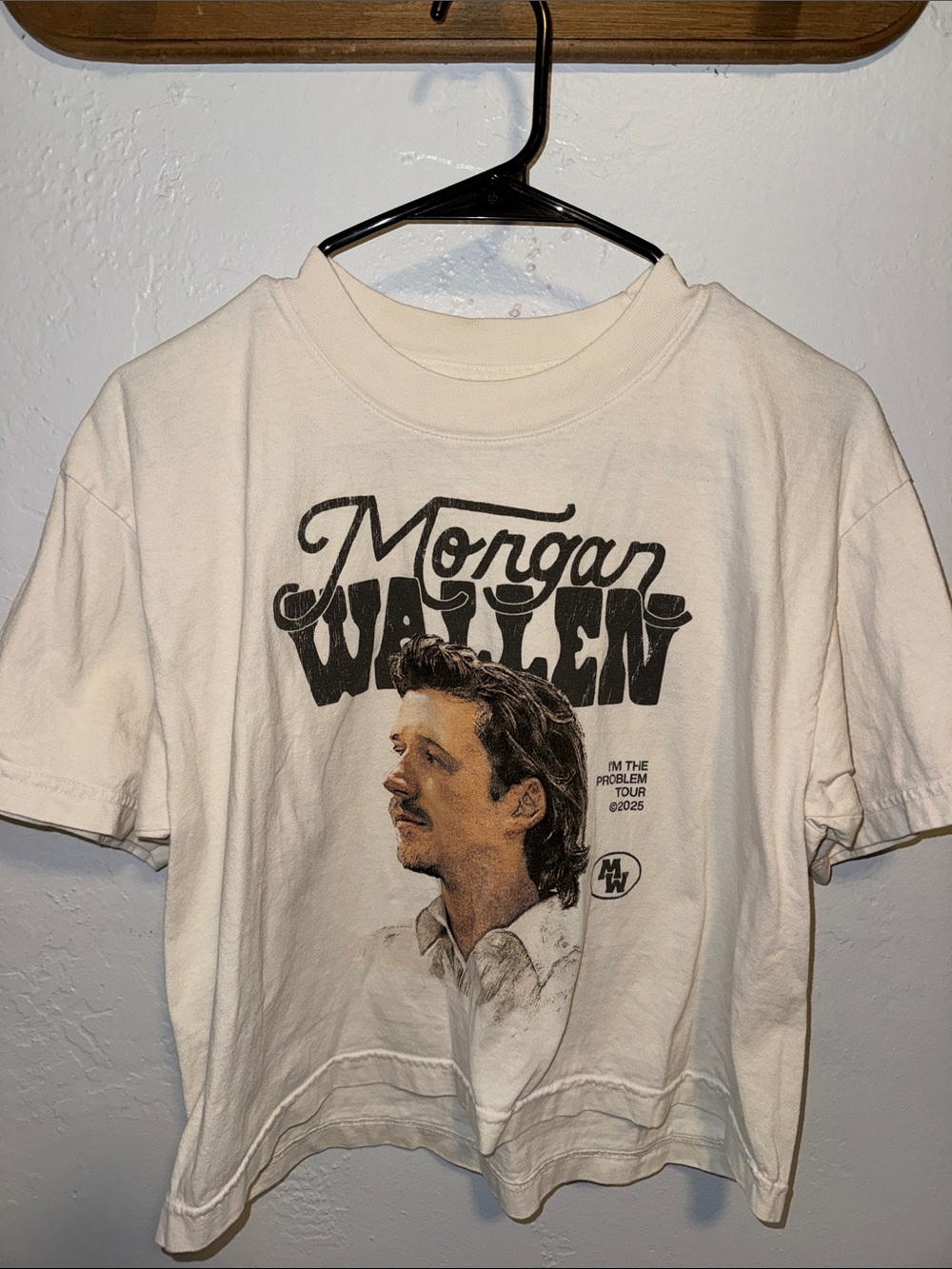 Morgan Wallen Graphic Short Sleeve Tee in Off-White